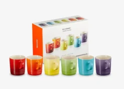 Le Creuset - Keramische Mok, Inhoud 350 Ml, 6 Stuks, Kleurenmix 79114358359030