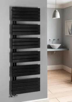 Aqualine Verwarming - Radiator Mili, 60x180 Cm, 927 W, Zwart Mat DC656T -Sanitino Winkel d45b20440b9296539cb025ab