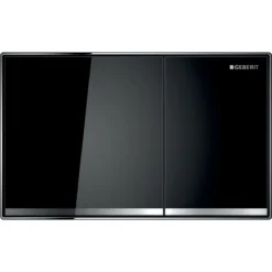 Geberit Sigma60 - Toilet Bedieningspaneel, Zwart/glas 115.640.SJ.1