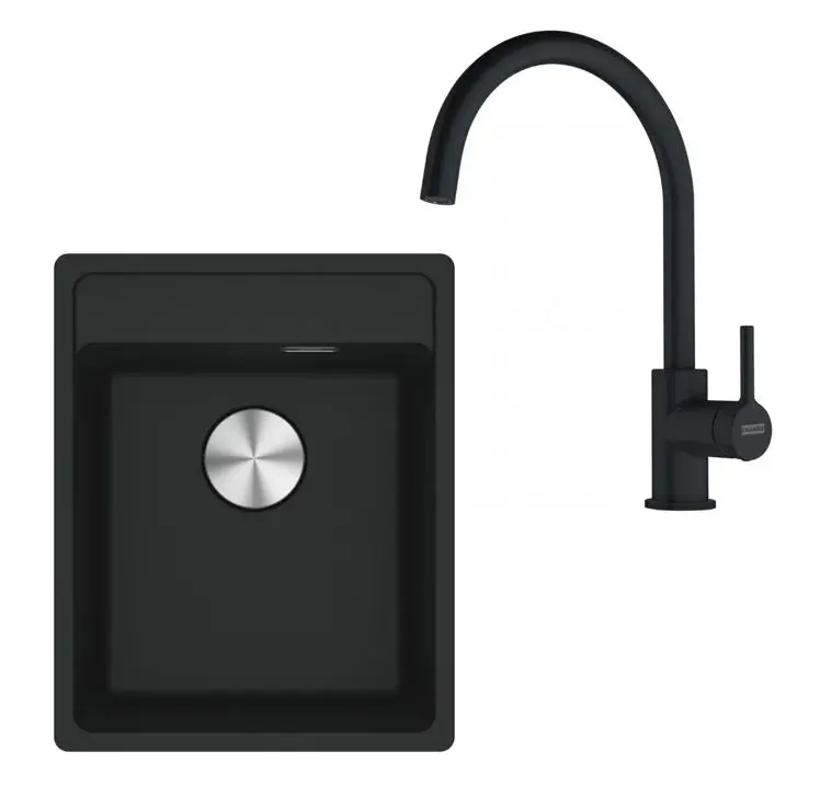 Franke Sets - Keukenset G273MČ, Fragraniet Spoelbak MRG 610-37 En Keukenkraan FC 6018.901, Mat Zwart 114.0700.782 1 Franke Sets - Keukenset G273MČ, Fragraniet Spoelbak MRG 610-37 En Keukenkraan FC 6018.901, Mat Zwart 114.0700.782