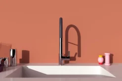 Ideal Standard Gusto - Keukenkraan Met Flexibele Arm En Douche, Chroom/zwart BD417AA -Sanitino Winkel d66a16e4a8afae07d5c6b372