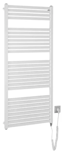 Aqualine Verwarming - Radiator Tondi-E 60x133 Cm, 600 W, Mat Zwart DE480T