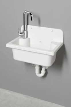 Aqualine - Uitstortgootsteen, 55x37 Cm, Wit PI5052 -Sanitino Winkel d713e09eade54bb24df4c955