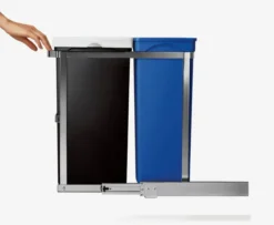 Simplehuman Afvalemmers - Uitschuifbare Recyclebak Voor Onder Het Aanrecht 30 L CW1124 -Sanitino Winkel d7a79893537eb294d06c50ae