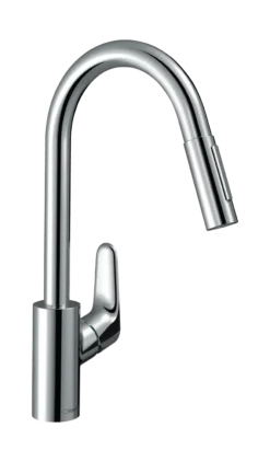Hansgrohe Focus M41 - Keukenkraan Met Uittrekbare Vuistdouche, Chroom 31815000