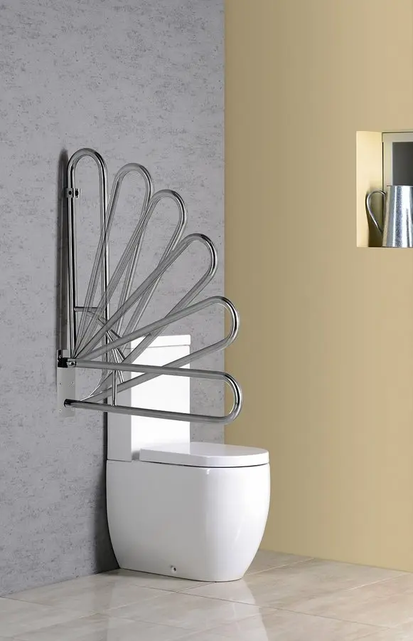 Sapho Badkamer Apparatuur - Handgreep Draaibaar 60 Cm, Rvs XH516 10 Sapho Badkamer Apparatuur - Handgreep Draaibaar 60 Cm, Rvs XH516 - Afbeelding 10