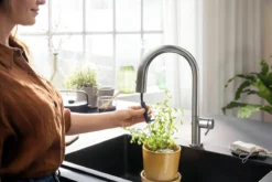 Hansgrohe Aqittura M91 - Keukenmengkraan Met Uittrekbare Uitloop En Filterkop, SBox, Rvs Look 76826800 -Sanitino Winkel d90d41acacb8ffea95993a1b