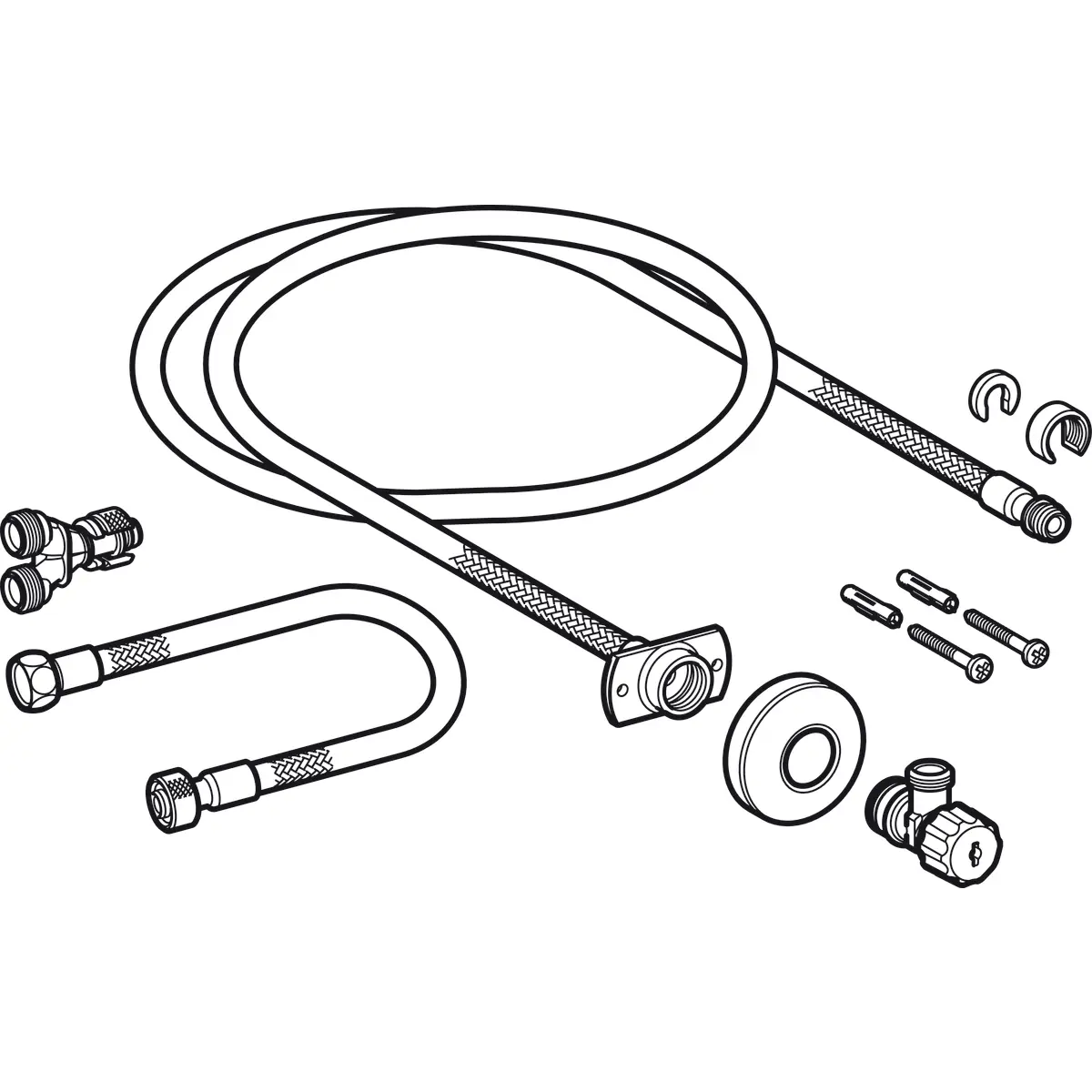 Geberit AquaClean - Wateraansluitset Voor Inbouw Reservoir 8/12 Cm 249.801.00.1 2 Geberit AquaClean - Wateraansluitset Voor Inbouw Reservoir 8/12 Cm 249.801.00.1 - Afbeelding 2