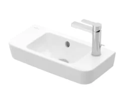 Villeroy & Boch O.novo - Fontein Compact 50x25 Cm, Met Overloop, 1 Kraangat Rechts, Alpine Wit 4342R501