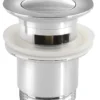 Aqualine Toebehoren - Afsluitbare Afvoerplug ClickClack, Chroom CV1008