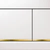 Geberit Omega20 - Bedieningsplaat OMEGA20, Wit/goud 115.080.KK.1