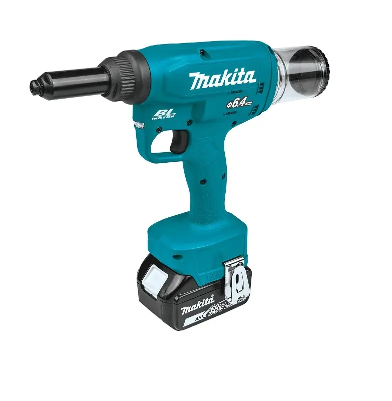 Makita Gereedschap - 18V ACCU Klinknagelpistool, 2x 3.0 Ah LXT Accu, Oplader DRV250RFJ 1 Makita Gereedschap - 18V ACCU Klinknagelpistool, 2x 3.0 Ah LXT Accu, Oplader DRV250RFJ