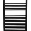 Novaservis Radiatoren - Badkamer Radiator Recht 180 Cm, Mat Zwart 600/1800/RS,5