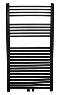 Novaservis Radiatoren - Badkamer Radiator Recht 180 Cm, Mat Zwart 600/1800/RS,5