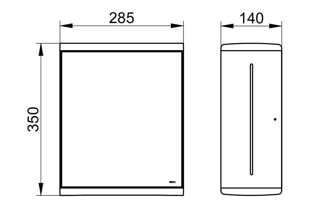 Keuco Collection Moll - Handdoekpapier Dispenser, Zilver/wit 12785010100 2 Keuco Collection Moll - Handdoekpapier Dispenser, Zilver/wit 12785010100 - Afbeelding 2