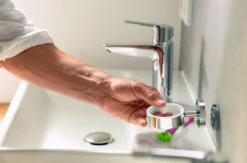 Grohe QuickFix Start Cube - Beker Met Houder, Voor Tandenborstel En Tandpasta, Glas/chroom 41097000 -Sanitino Winkel e15b1f8a3ad590837a08f428 2