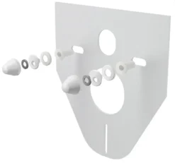 Alcadrain Inbouwreservoirs - Isolatieplaat Voor Wandcloset En Bidet Met Accessoires, Wit M910