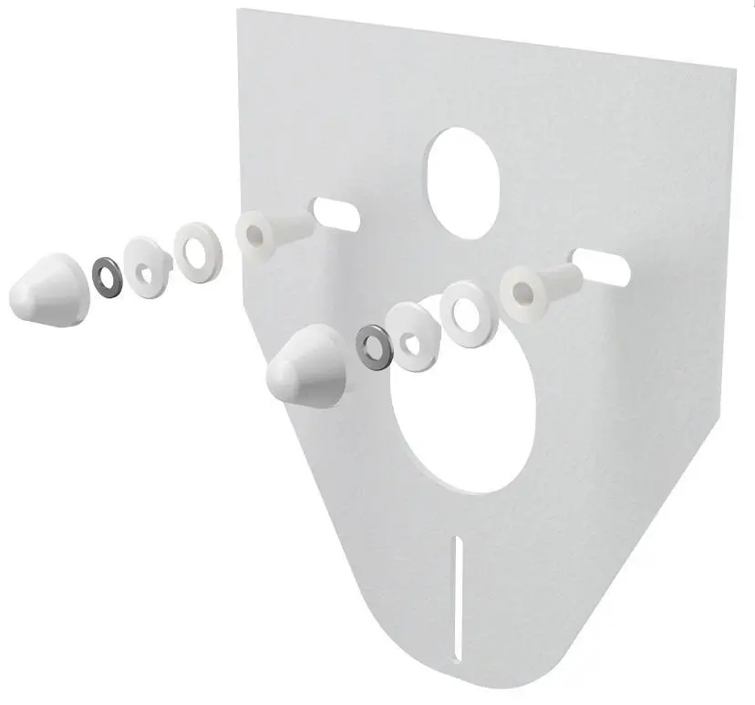 Alcadrain Inbouwreservoirs - Isolatieplaat Voor Wandcloset En Bidet Met Accessoires, Wit M910 1 Alcadrain Inbouwreservoirs - Isolatieplaat Voor Wandcloset En Bidet Met Accessoires, Wit M910