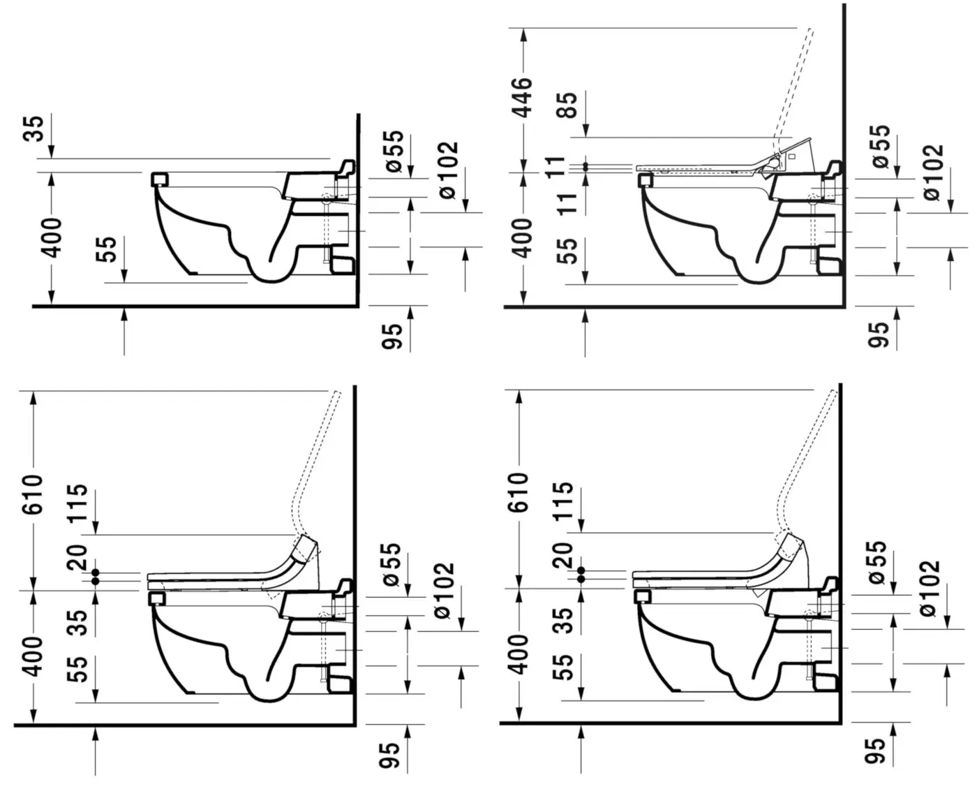 Duravit Starck 3 - Wandcloset Voor SensoWash, Met HygieneGlaze, Alpine Wit 2226592000 3 Duravit Starck 3 - Wandcloset Voor SensoWash, Met HygieneGlaze, Alpine Wit 2226592000 - Afbeelding 3