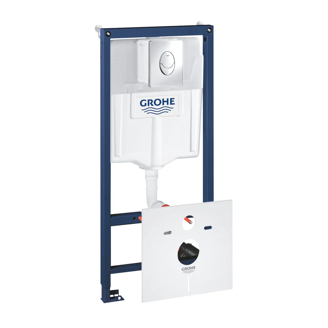 Grohe Rapid SL - Voorwandmontage-element Voor Hangend Toilet, Sortbak GD2, Bedieningspaneel Skate Air, Chroom 38750001 1 Grohe Rapid SL - Voorwandmontage-element Voor Hangend Toilet, Sortbak GD2, Bedieningspaneel Skate Air, Chroom 38750001