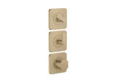Axor Citterio C - Thermostatische Inbouwkraan, Voor 3 Functies, Geborsteld Brons 49710140