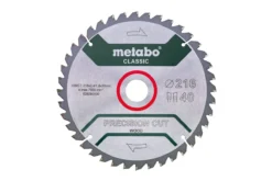 Metabo Toebehoren - Precision Cut Wood 216 X 30mm Z40 Zaagblad 628060000