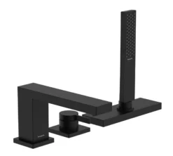 Hansgrohe Tecturis E - Badrandkraan, 3-gats Installatie, SBox, Mat Zwart 73443670