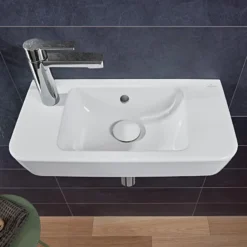 Villeroy & Boch O.novo - Fontein Compact 50x25 Cm, Met Overloop, 1 Kraangat Links, Alpine Wit 4342L501 -Sanitino Winkel e87a4e707c475b37dc1e1a38