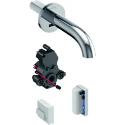 Geberit Piave - Elektronische Inbouw Wastafelkraan Piave, Met Menging, Lengte 22 Cm, Generatorvoeding, Chroom 116.286.21.1