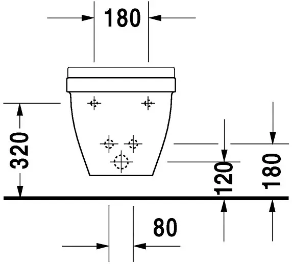 Duravit Starck 3 - Wandbidet Met Overloop, Wit 2230150000 4 Duravit Starck 3 - Wandbidet Met Overloop, Wit 2230150000 - Afbeelding 4