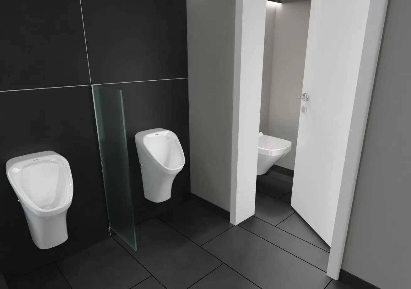 Duravit DuraStyle - Urinoir, Met Achterinlaat, Rimless, Met HygieneGlaze, Alpine Wit 2804302000 3 Duravit DuraStyle - Urinoir, Met Achterinlaat, Rimless, Met HygieneGlaze, Alpine Wit 2804302000 - Afbeelding 3