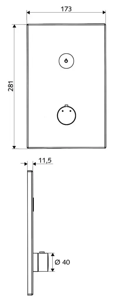 Schell Linus - Elektronische Douchekraan D-C-T Inbouw, Chroom 019180699 2 Schell Linus - Elektronische Douchekraan D-C-T Inbouw, Chroom 019180699 - Afbeelding 2