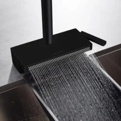 Hansgrohe M81 - Aquno Select 250 Keukenkraan Met Uittrekbare Sproeikop En Waterval, SBox, Mat Zwart 73830670 -Sanitino Winkel eb153ec01c4a19d5ab6c6de2