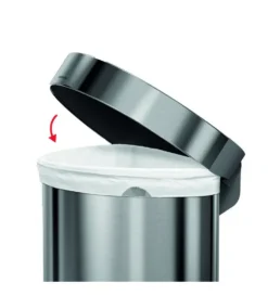 Simplehuman Afvalemmers - Afvalbak 45 L, Gebrosteld Rvs CW2030 -Sanitino Winkel eb2ded9a5babe06ec3180bb2