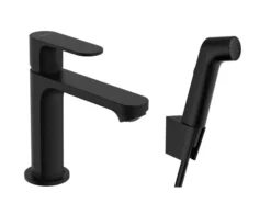 Hansgrohe Rebris S - Wastafelkraan Met Bidet Douche, Mat Zwart 72215670