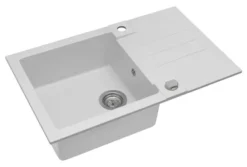 Alveus Rock - Granieten Spoelbak 78x48 Cm, Met Draaiknopbediening, Arctic 1090944 -Sanitino Winkel ec7ffb526ef864c5dfbecbe4