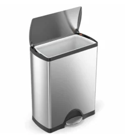 Simplehuman Afvalemmers - Afvalbak 50 L, Roestvrij Staal CW1816 -Sanitino Winkel ee398a5060291551b8730c95