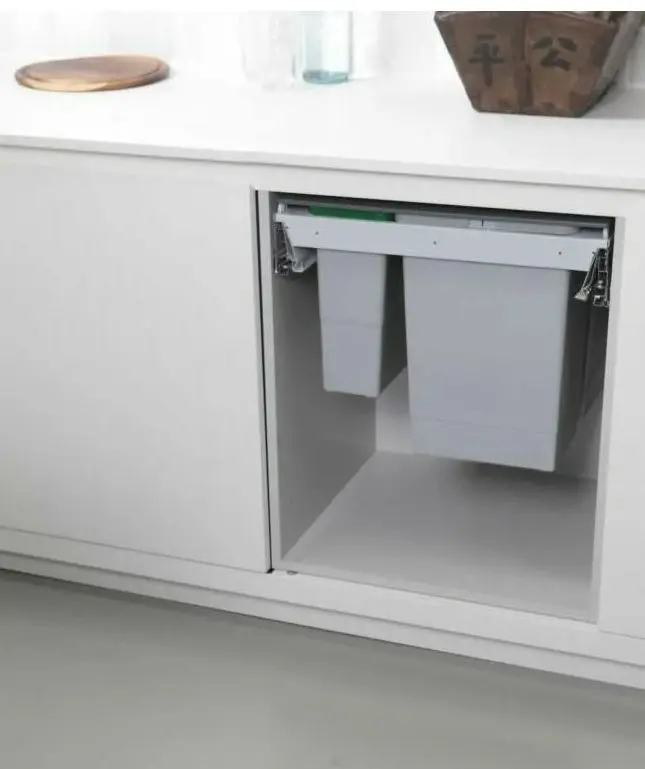 Elletipi Square 2.0 - Inbouw Afvalemmer, Gesplitst, 70 L PA3 LEC5060F 2 Elletipi Square 2.0 - Inbouw Afvalemmer, Gesplitst, 70 L PA3 LEC5060F - Afbeelding 2