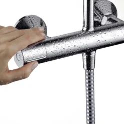 Hansgrohe Vernis Blend - Doucheset Showerpipe 200 Met Thermostaat, EcoSmart, Chroom 26089000 -Sanitino Winkel f006c5158e2f7764adebc1ae