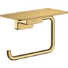 Hansgrohe AddStoris - Toiletrolhouder Met Planchet, Gepolijst Goud 41772990