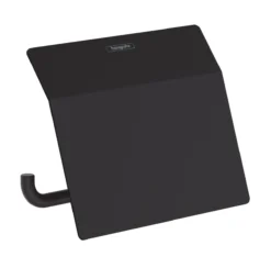 Hansgrohe AddStoris - Toiletrolhouder Met Deksel, Mat Zwart 41753670