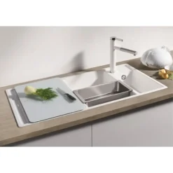 Blanco Accessoires - Snijplank Axia III, 497x350 Mm, Glas/wit 234045 -Sanitino Winkel f207366fda4120edbcf68827