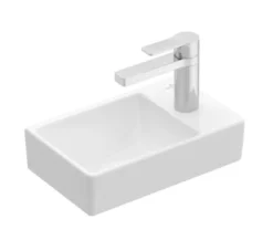 Villeroy & Boch Avento - Fontein 36x22 Cm, Zonder Overloop, 1 Kraangat Rechts, Alpine Wit 43003L01