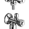 Schell Comfort - Hoekventiel Met Dubbele Aansluiting, Chroom 038360699