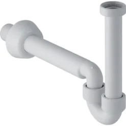 Geberit Toebehoren - Buissifon Voor Wastafel En Bidet, Afvoer Horizontaal, D 32 Mm, Alpine Wit 151.113.11.1