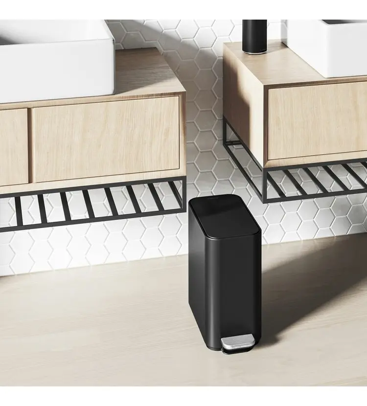 Simplehuman Afvalemmers - Afvalbak 5 L, Met Tasvak, Matzwart CW2101 8 Simplehuman Afvalemmers - Afvalbak 5 L, Met Tasvak, Matzwart CW2101 - Afbeelding 8