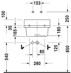 Duravit Starck 3 - Uitstortgootsteen 48x43 Cm, Zonder Kraangat, Wit 0313480000 -Sanitino Winkel f73cc061ee327183c4b1fbc4 1