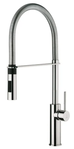 Paffoni Light - Keukenkraan Met Uittrekbare Handdouche, Chroom LIG179CR