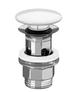Villeroy & Boch Toebehoren - Afvoergarnituur Push-Open, CeramicPlus, Stone White 8L0334RW