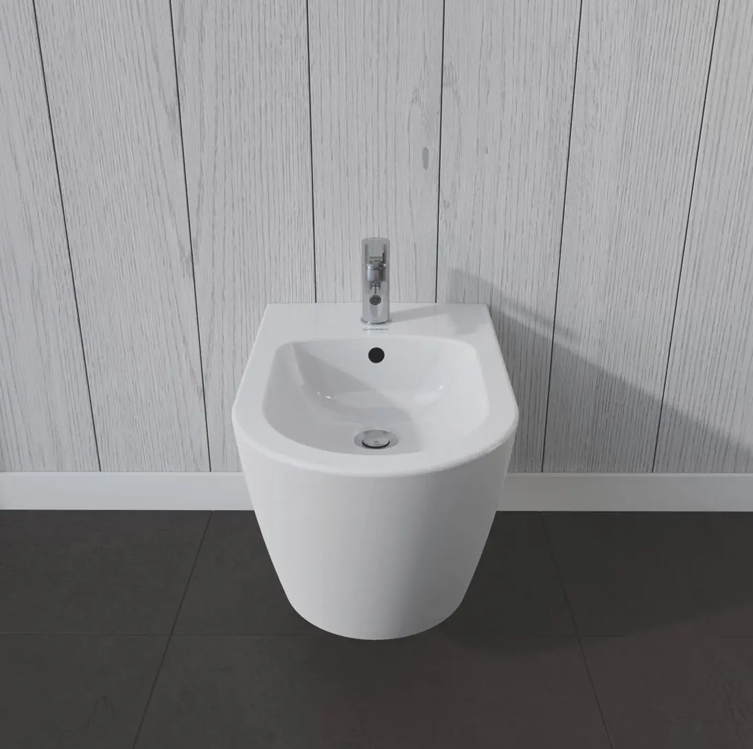 Duravit ME By Starck - Wandbidet Met Overlopp, Met WonderGliss, Wit 22881500001 5 Duravit ME By Starck - Wandbidet Met Overlopp, Met WonderGliss, Wit 22881500001 - Afbeelding 5